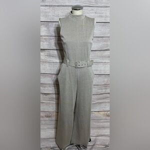 Express Black and White Checkered Jumpsuit